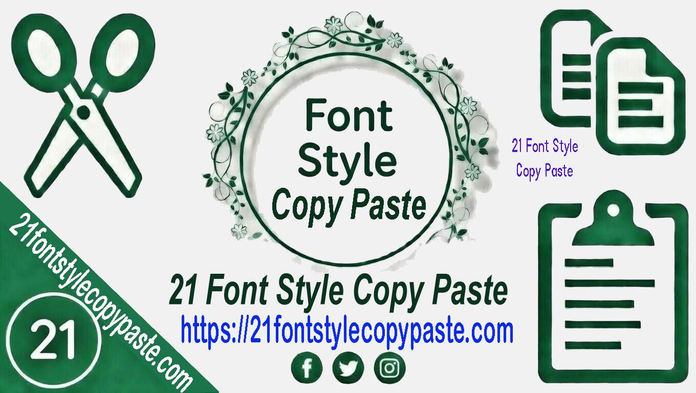 21 font style copy paste
