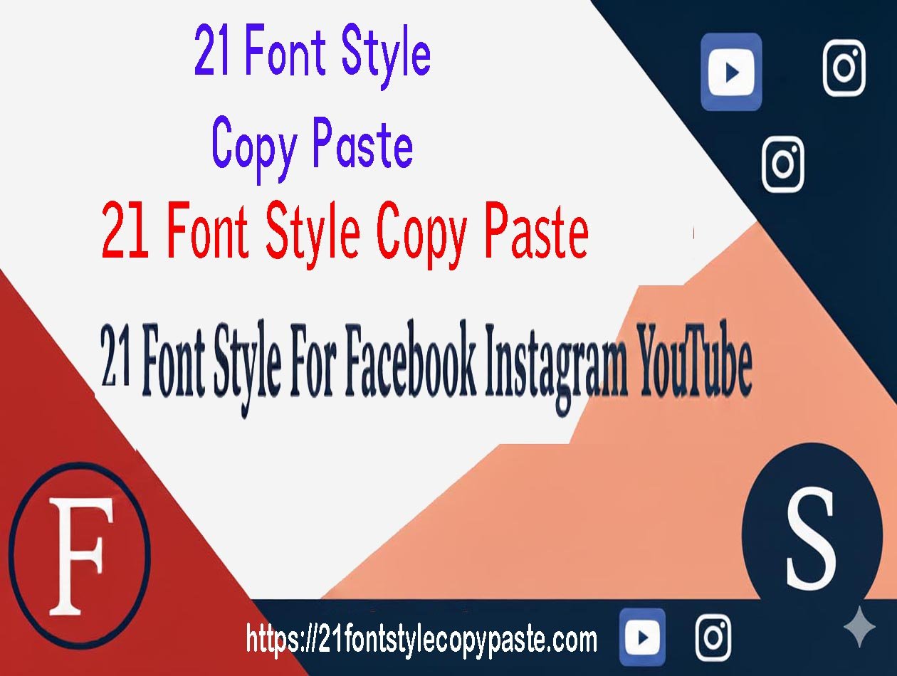 21 font style copy paste