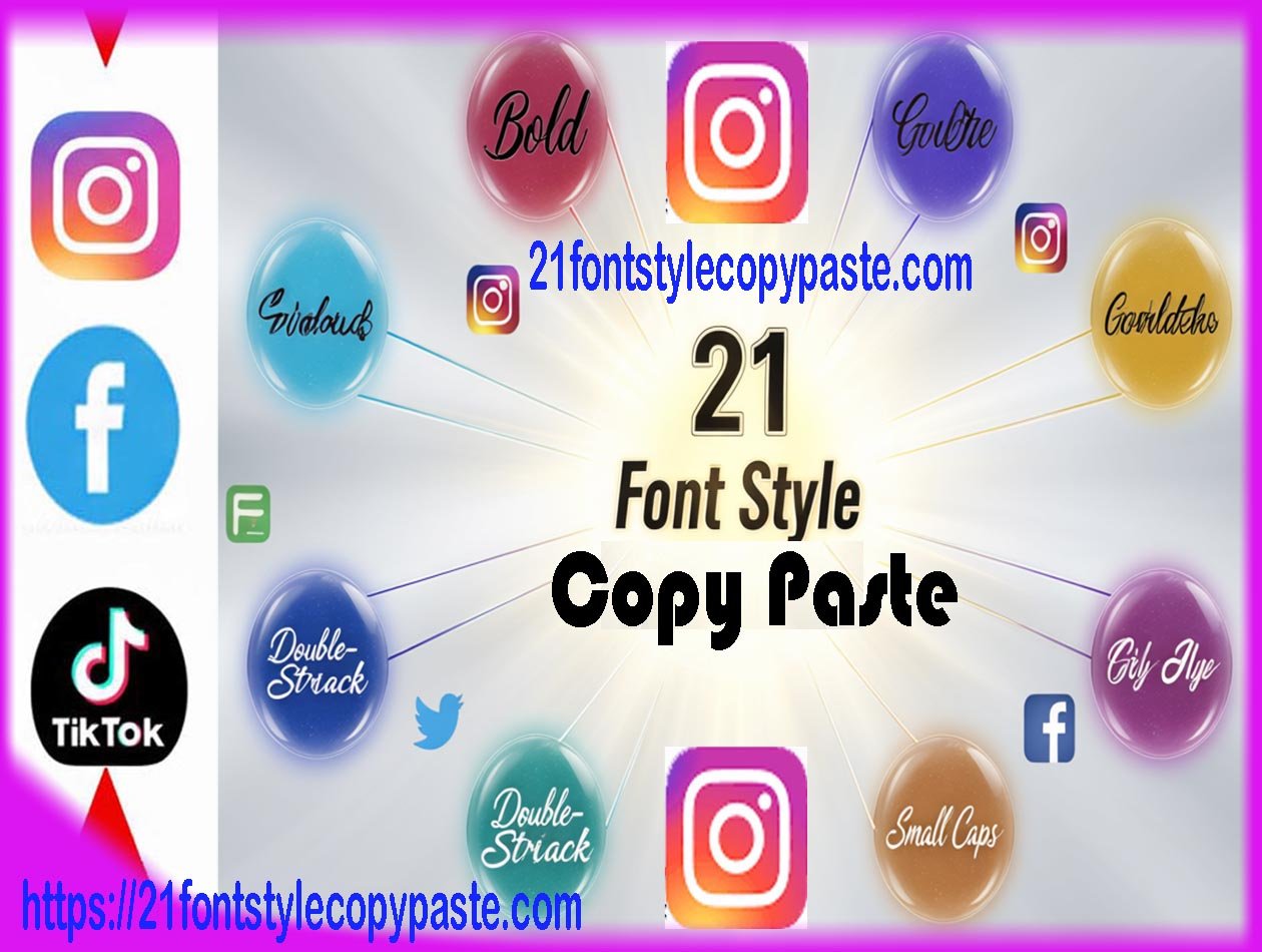 21 font style copy paste